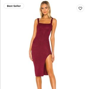 REVOLVE Superdown Zoe Square Neck Dress Small